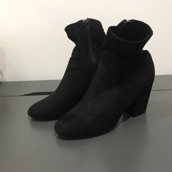 steve madden black sock boots